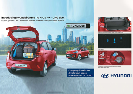 HMIL Launches Grand i10 NIOS Hy- CNG Duo