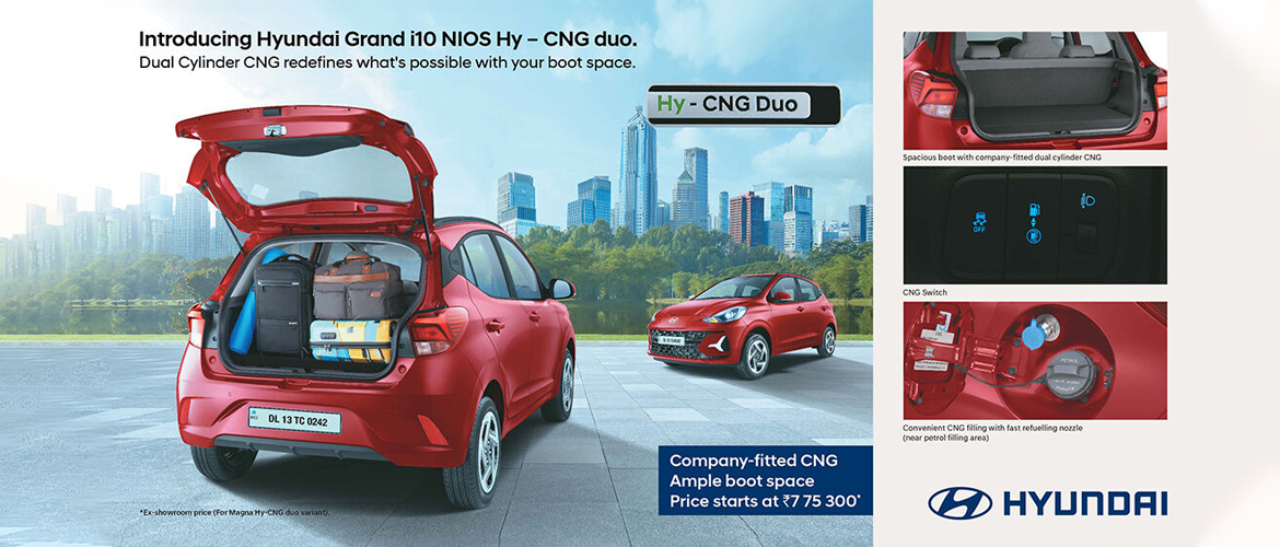 HMIL Launches Grand i10 NIOS Hy- CNG Duo